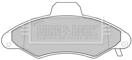 Комплект тормозных колодок, дисковый тормоз BORG & BECK купить