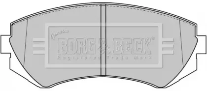 Комплект тормозных колодок, дисковый тормоз BORG & BECK купить