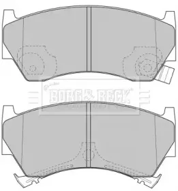 Комплект тормозных колодок, дисковый тормоз BORG & BECK купить