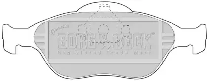 Комплект тормозных колодок, дисковый тормоз BORG & BECK купить