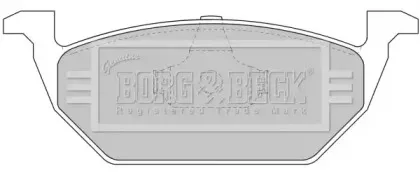 BBP1618 BORG & BECK - Гальмівні колодки до дисків BORG & BECK купить