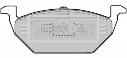 Комплект тормозных колодок, дисковый тормоз BORG & BECK купить