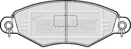 Комплект тормозных колодок, дисковый тормоз BORG & BECK купить