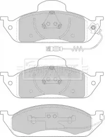 Комплект тормозных колодок, дисковый тормоз BORG & BECK купить