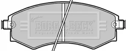 Комплект тормозных колодок, дисковый тормоз BORG & BECK купить