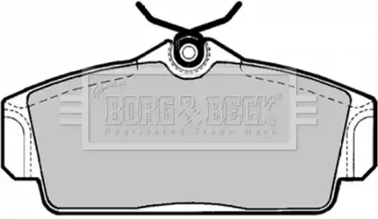 Комплект тормозных колодок, дисковый тормоз BORG & BECK купить