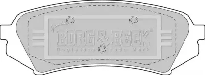 Комплект тормозных колодок, дисковый тормоз BORG & BECK купить