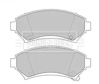 Комплект тормозных колодок, дисковый тормоз BORG & BECK купить