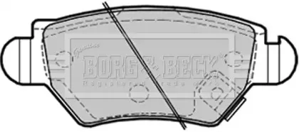BBP1687 BORG & BECK - Гальмівні колодки до дисків BORG & BECK купить