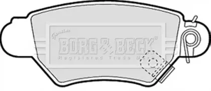 Комплект тормозных колодок, дисковый тормоз BORG & BECK купить