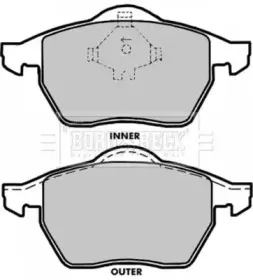 Комплект тормозных колодок, дисковый тормоз BORG & BECK купить