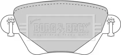 Комплект тормозных колодок, дисковый тормоз BORG & BECK купить