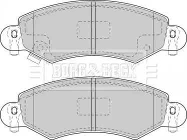 Комплект тормозных колодок, дисковый тормоз BORG & BECK купить