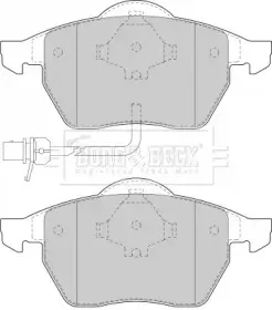 Комплект тормозных колодок, дисковый тормоз BORG & BECK купить