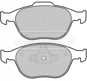 Комплект тормозных колодок, дисковый тормоз BORG & BECK купить