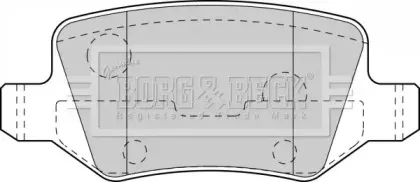 Комплект тормозных колодок, дисковый тормоз BORG & BECK купить
