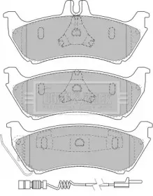 Комплект тормозных колодок, дисковый тормоз BORG & BECK купить