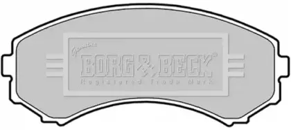 Комплект тормозных колодок, дисковый тормоз BORG & BECK купить