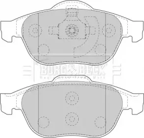 Комплект тормозных колодок, дисковый тормоз BORG & BECK купить