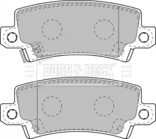 Комплект тормозных колодок, дисковый тормоз BORG & BECK купить