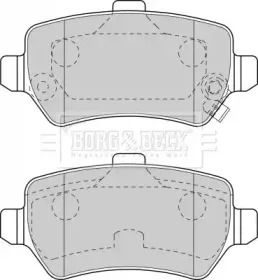 Комплект тормозных колодок, дисковый тормоз BORG & BECK купить