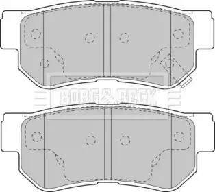 Комплект тормозных колодок, дисковый тормоз BORG & BECK купить