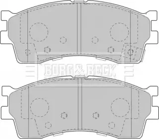 Комплект тормозных колодок, дисковый тормоз BORG & BECK купить