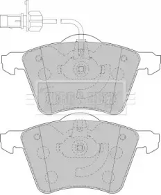 Комплект тормозных колодок, дисковый тормоз BORG & BECK купить