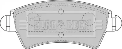 Комплект тормозных колодок, дисковый тормоз BORG & BECK купить