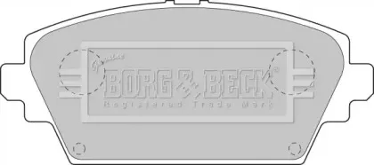 Комплект тормозных колодок, дисковый тормоз BORG & BECK купить