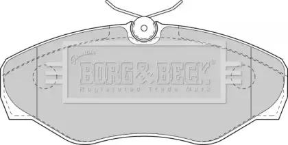 BBP1812 BORG & BECK - Гальмівні колодки до дисків BORG & BECK купить