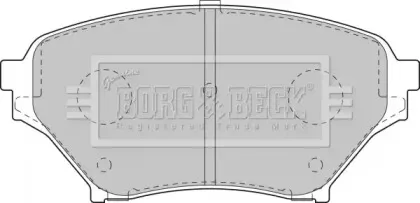 Комплект тормозных колодок, дисковый тормоз BORG & BECK купить