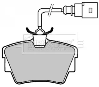 Комплект тормозных колодок, дисковый тормоз BORG & BECK купить