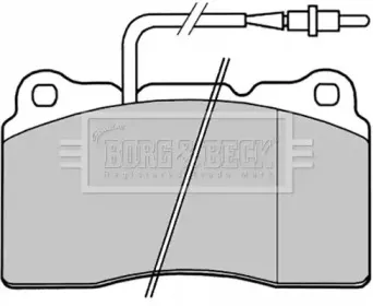Комплект тормозных колодок, дисковый тормоз BORG & BECK купить