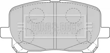Комплект тормозных колодок, дисковый тормоз BORG & BECK купить