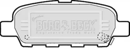 Комплект тормозных колодок, дисковый тормоз BORG & BECK купить