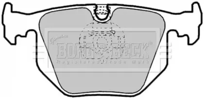 Комплект тормозных колодок, дисковый тормоз BORG & BECK купить