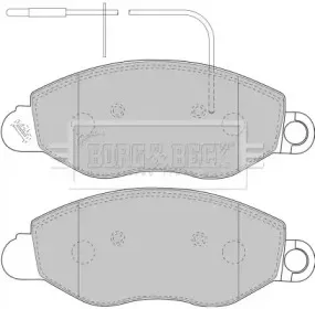 Комплект тормозных колодок, дисковый тормоз BORG & BECK купить
