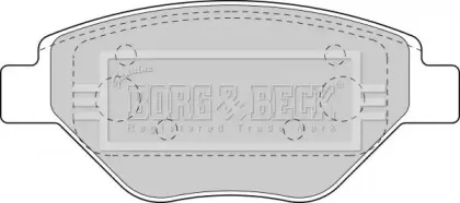 BBP1851 BORG & BECK - Гальмівні колодки до дисків BORG & BECK купить