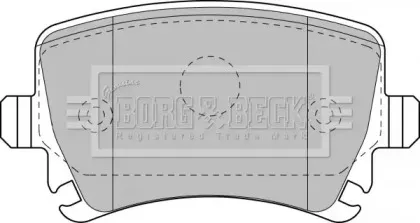 Комплект тормозных колодок, дисковый тормоз BORG & BECK купить