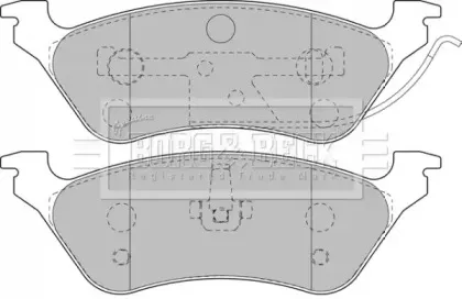 Комплект тормозных колодок, дисковый тормоз BORG & BECK купить