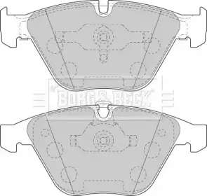 Комплект тормозных колодок, дисковый тормоз BORG & BECK купить