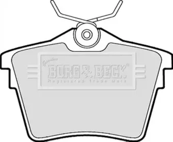 Комплект тормозных колодок, дисковый тормоз BORG & BECK купить