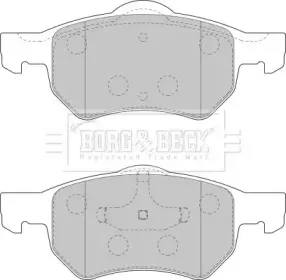 Комплект тормозных колодок, дисковый тормоз BORG & BECK купить