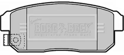 Комплект тормозных колодок, дисковый тормоз BORG & BECK купить