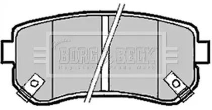 Комплект тормозных колодок, дисковый тормоз BORG & BECK купить
