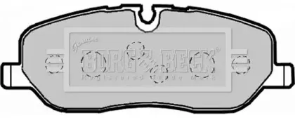 Комплект тормозных колодок, дисковый тормоз BORG & BECK купить