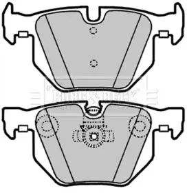 Комплект тормозных колодок, дисковый тормоз BORG & BECK купить