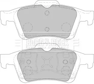 Комплект тормозных колодок, дисковый тормоз BORG & BECK купить