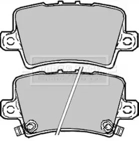 Комплект тормозных колодок, дисковый тормоз BORG & BECK купить